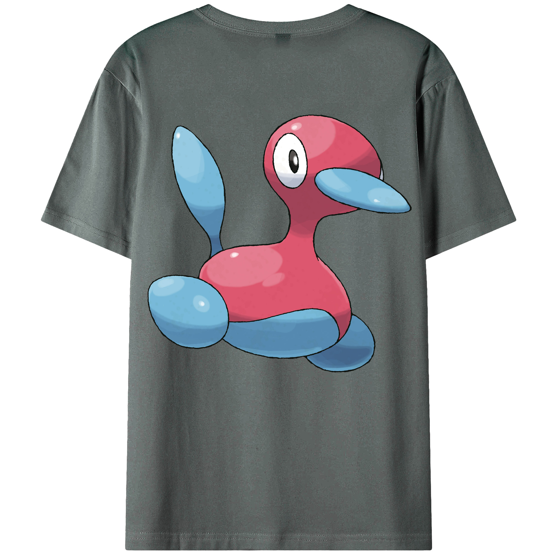 （画像用） ポケットモンスター Pokémon 綿100％ メンズ半袖Tシャツ（バックプリント） 通気性